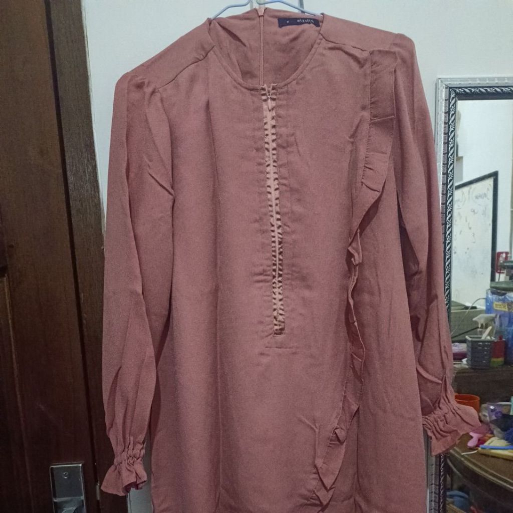 elzatta hijab Gamis warna salem uk M
