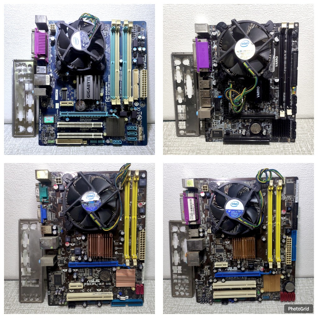 Paketan Mainboard + Processor + RAM 2GB | Intel LGA 775 Core 2 Duo E8400 E7400 E6400 + Fan Intel + M