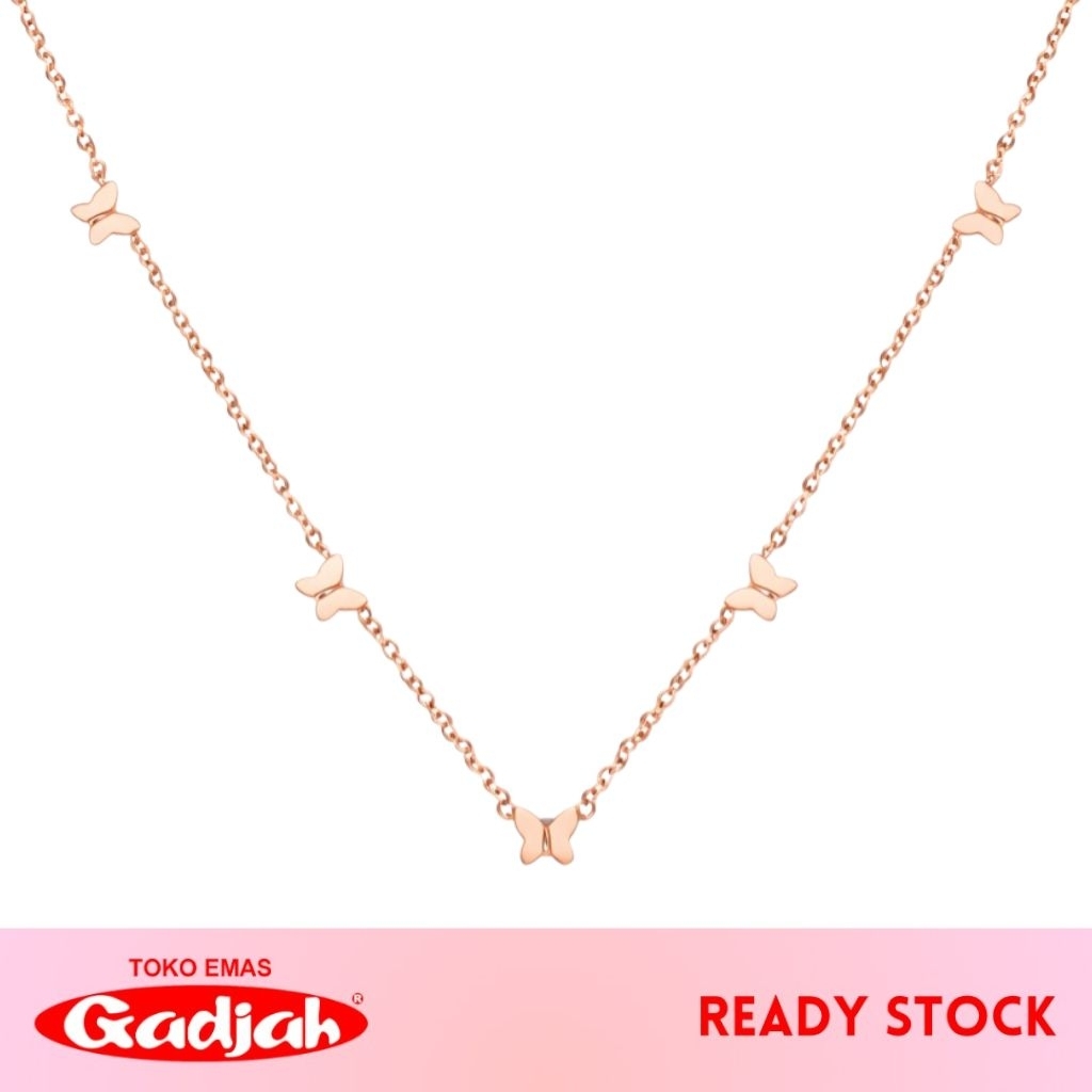 Kalung Emas Dainty Alhambra Butterfly - Toko Emas Gadjah