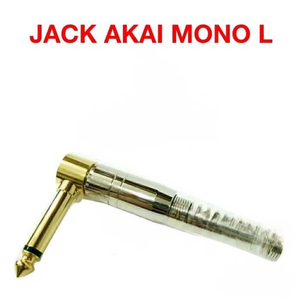 Jack Akai Mono Bengkok 6.35 mm 6.35 mm ( 1/4 Inch )  / Jack L / Jack Gitar / Jack Audio / Fahrenheit