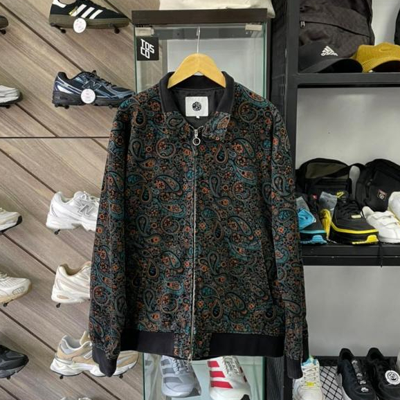 PRETTY GREEN WONDERWALL PAISLEY CORD HARRINGTON JACKET