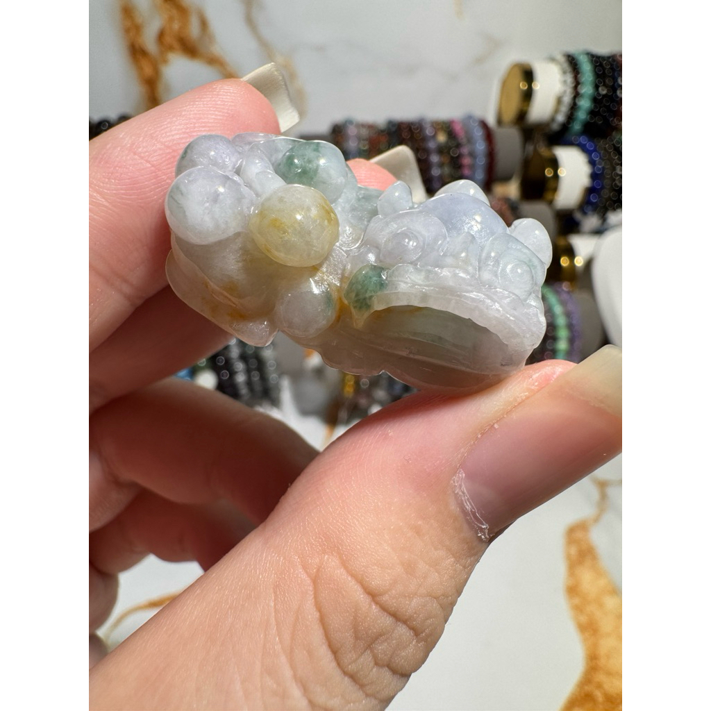 Liontin Giok Multicolor Pixiu