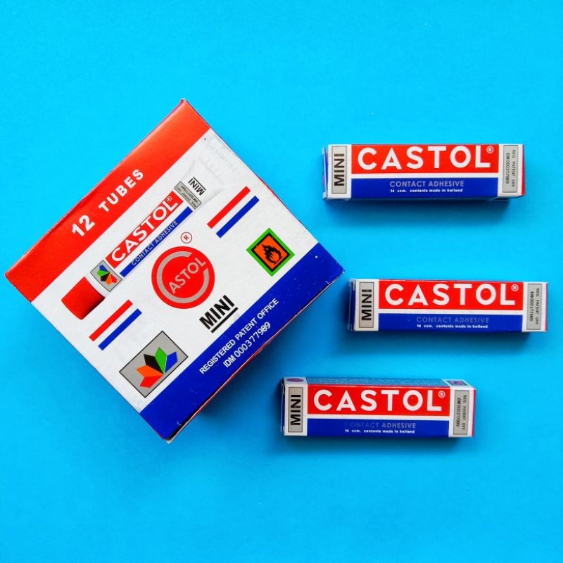 Flase Sale Lem Castol Mini 14ml Murah Lem Kuning Serbaguna Paling Kuat Original - Ecer & Grosir