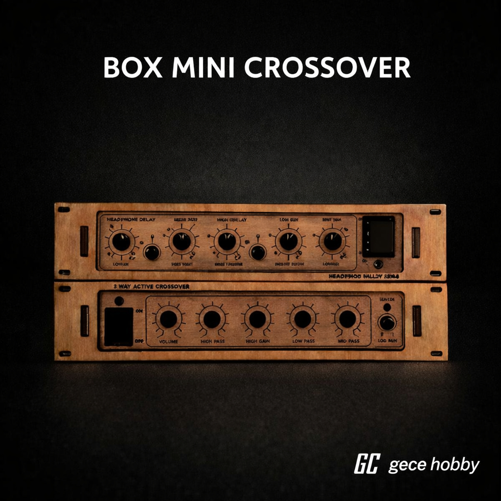Box Mini Crossover 2 Way Subwoofer Sound Miniatur Model Built Triplek 3mm Up Potongan Presisi Cnc La