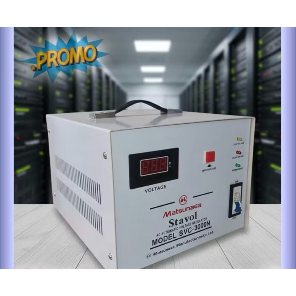 STABILIZER MATSUNAGA DIGITAL SVC 3000 STAVOL MATSUNAGA SVC 3000VA 3000W