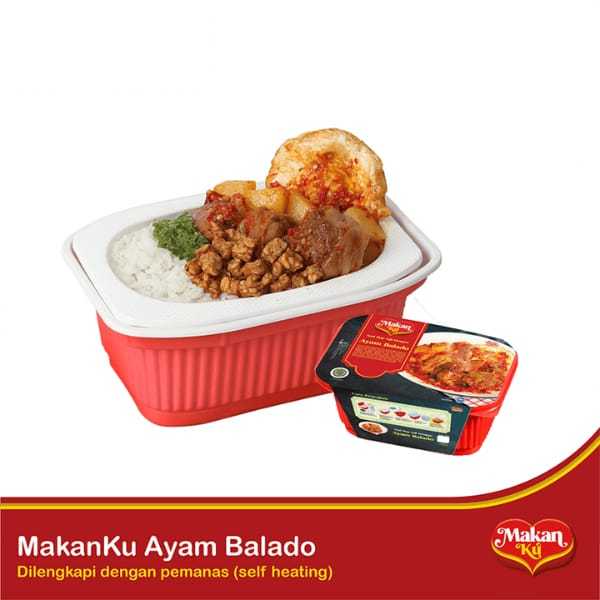 MakanKu - Ayam Balado | Makanan Siap Saji Dengan Pemanas (MRE/Meal Ready To Eat)