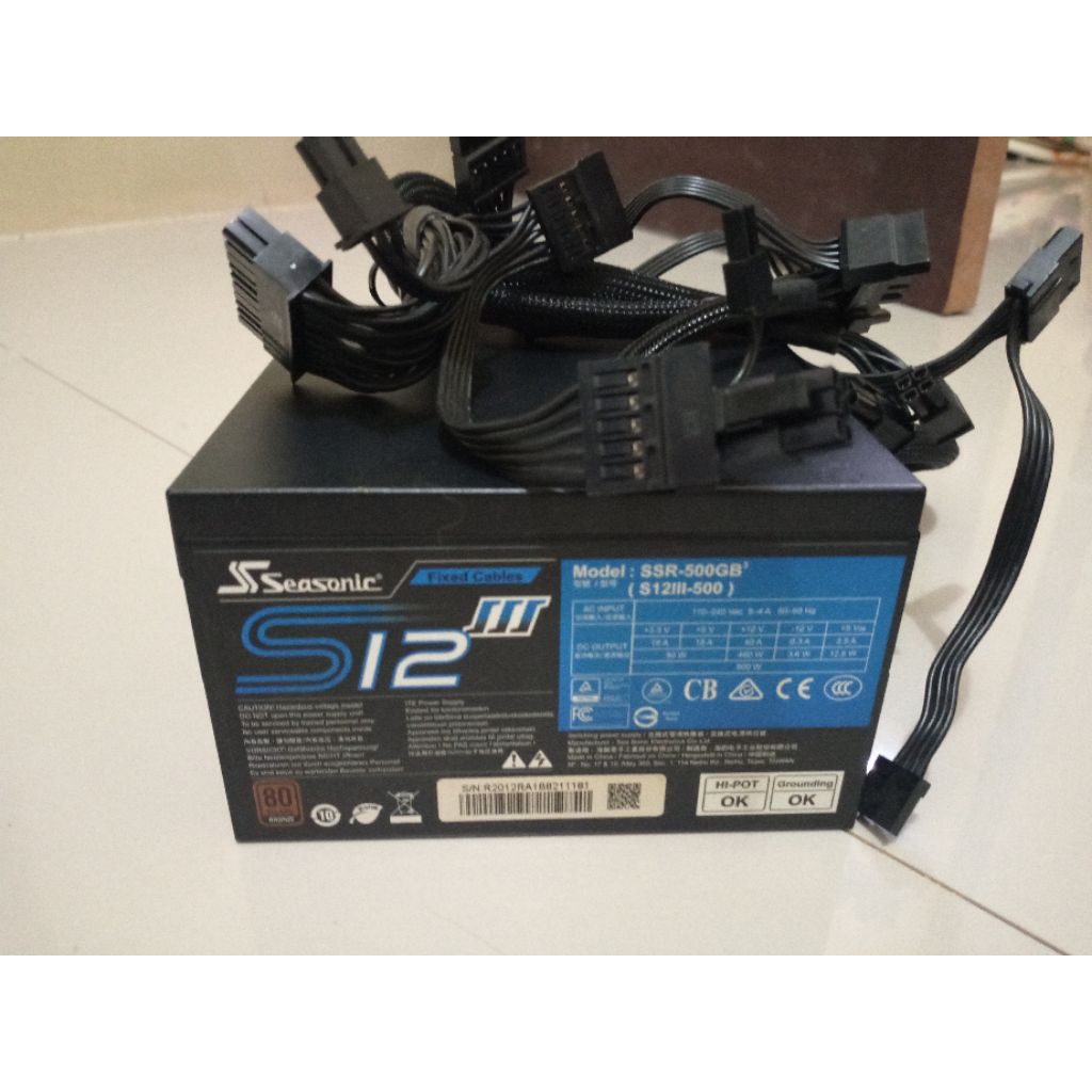 PSU SEASONIC 500W 80+ BRONZE