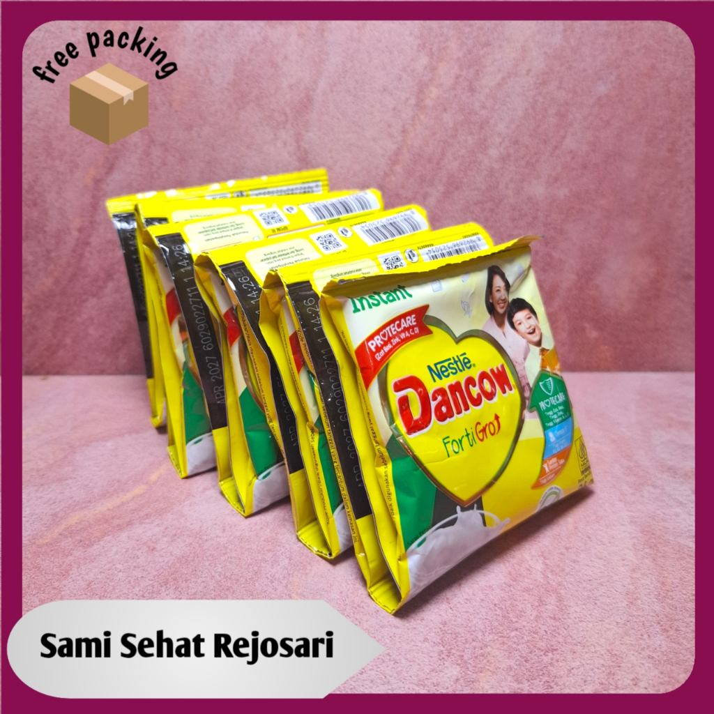 Susu Dancow Fortigro Rasa Original 26 Gr (1 Renceng Isi 10 Sachet) susu bubuk
