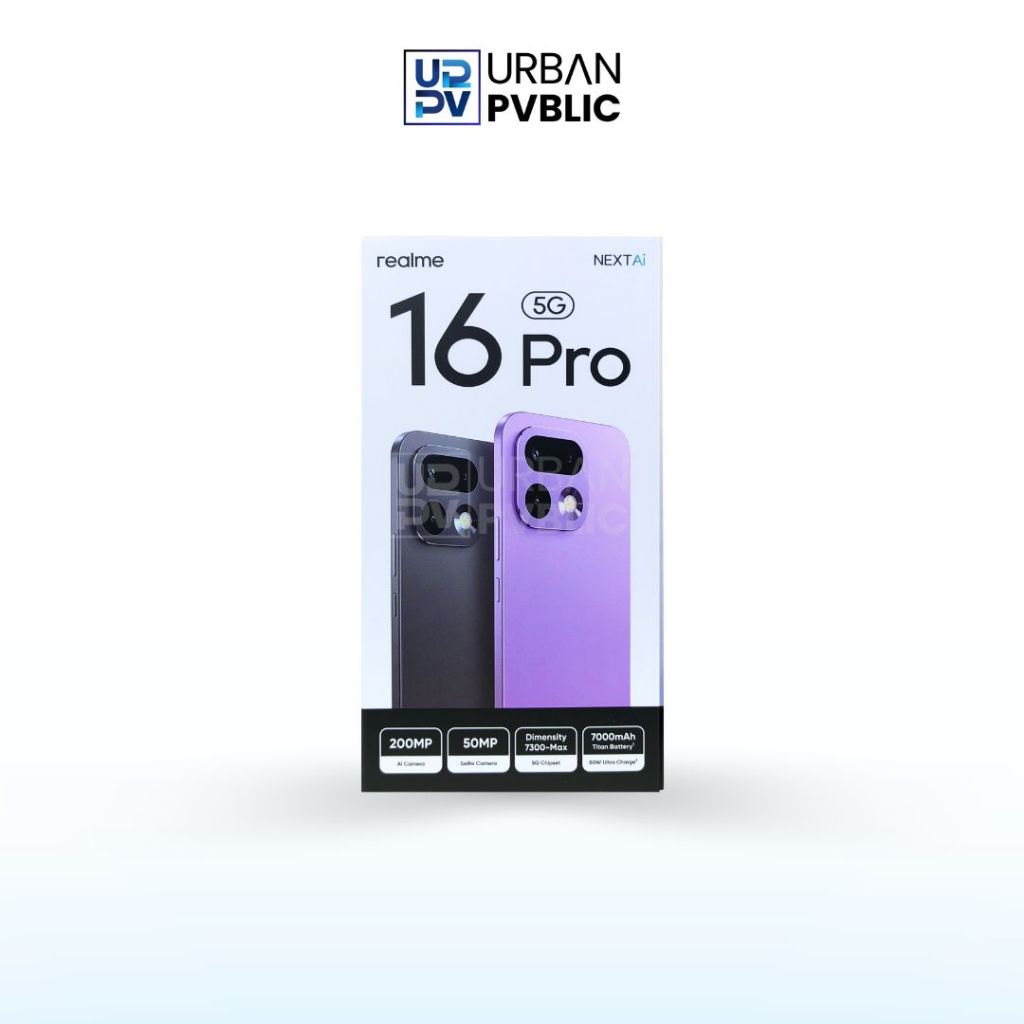 Realme 16 Pro 5G 12/256GB Smartphone AMOLED Kamera 200MP Baterai 7000mAh Ultra Charge Garansi Resmi