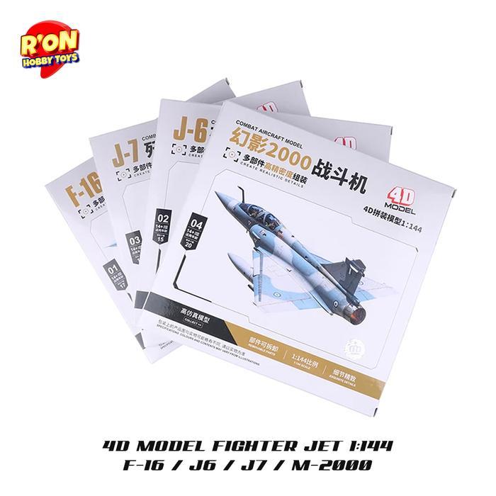 Model Kit Pesawat Tempur F16, J6, J7, M-2000 1/144
