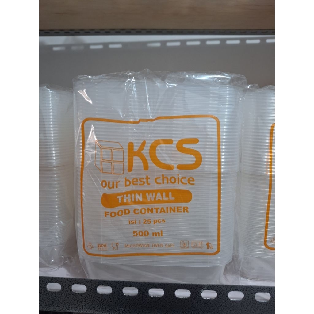 thinwall KCS 500 ml bentuk kotak