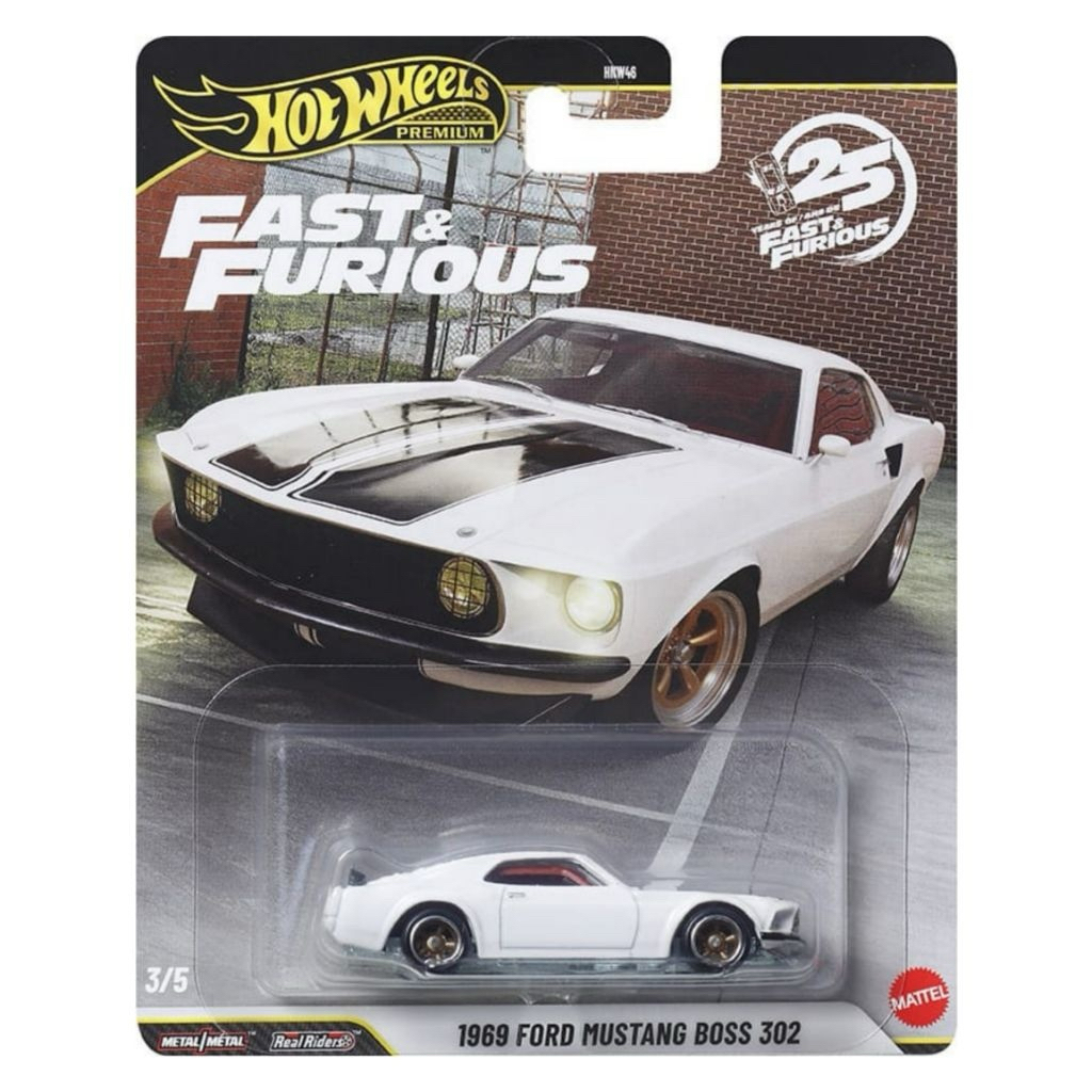 Hot Wheels Premium Fast & Furious 25th Anniversary 1969 Ford Mustang Boss 302