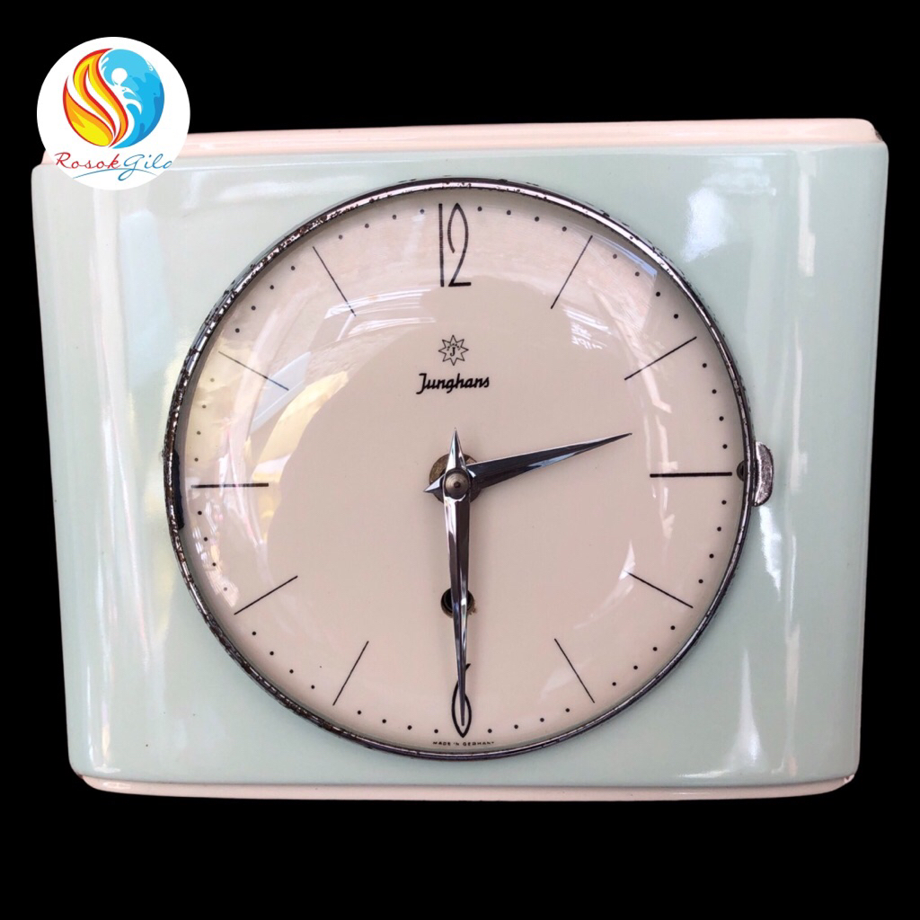 junghans kitchen clock 50s art deco
