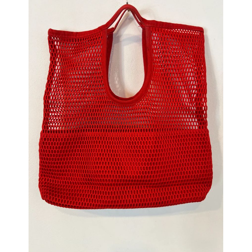 cos red mesh bag