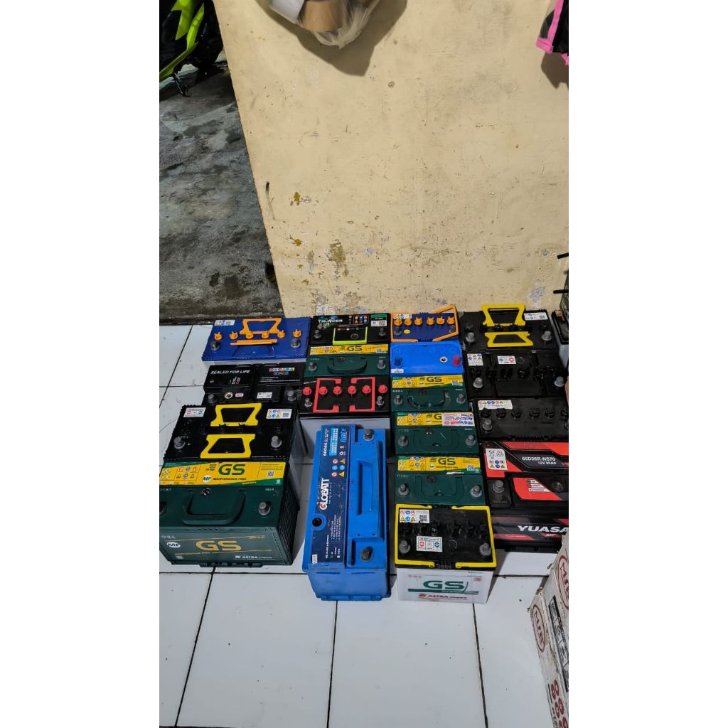 Aki Mobil Seken buat Stater / Penerangan Type 35 Ah , 45 Ah Merek randem