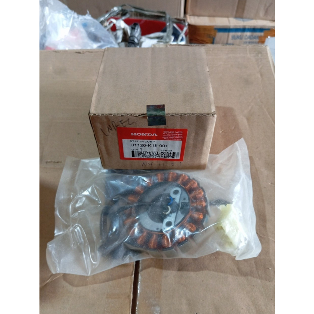 SPUL MAGNET / STATOR COMP MOTOR AHM HGP HONDA 31120-K18-901 CB150 VERZA / VERZA 150