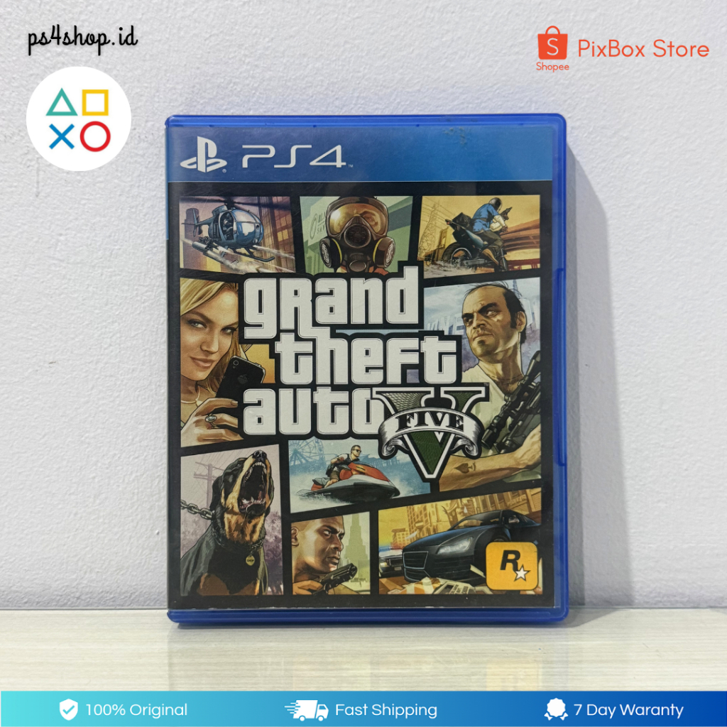 BD Kaset GTA V PS4 Second Bekas Original | GTA 5 Game Open World Terbaik PlayStation