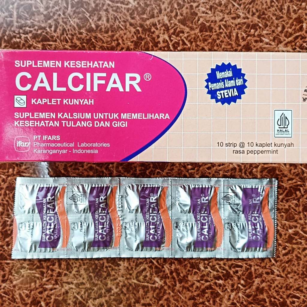 Calcifar Suplemen Kalsium Untuk Tulang dan Gigi serta Untuk Ibu Hamil