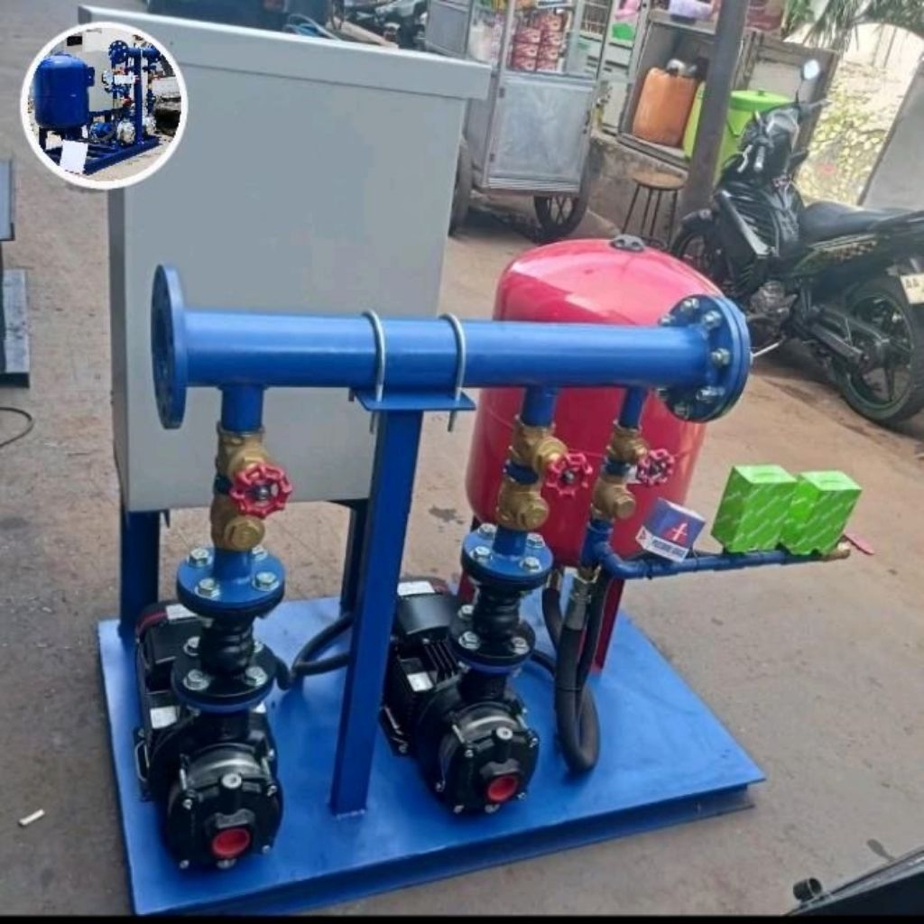 BOOSTER PUMP GRUNDFOS CM10-3 2.2KW 3HP 3PHASE 380V 2x POMPA GRUNDFOS CM10-3 PANEL VSD.