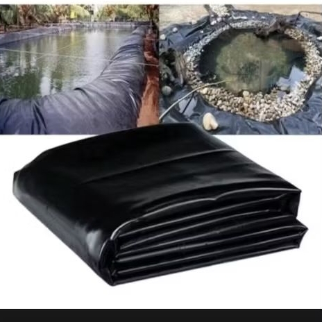 Plastik HDPE Geomembran 300micron lebar 8 meter