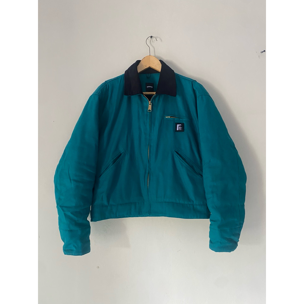 work jaket redwood warna darkteal