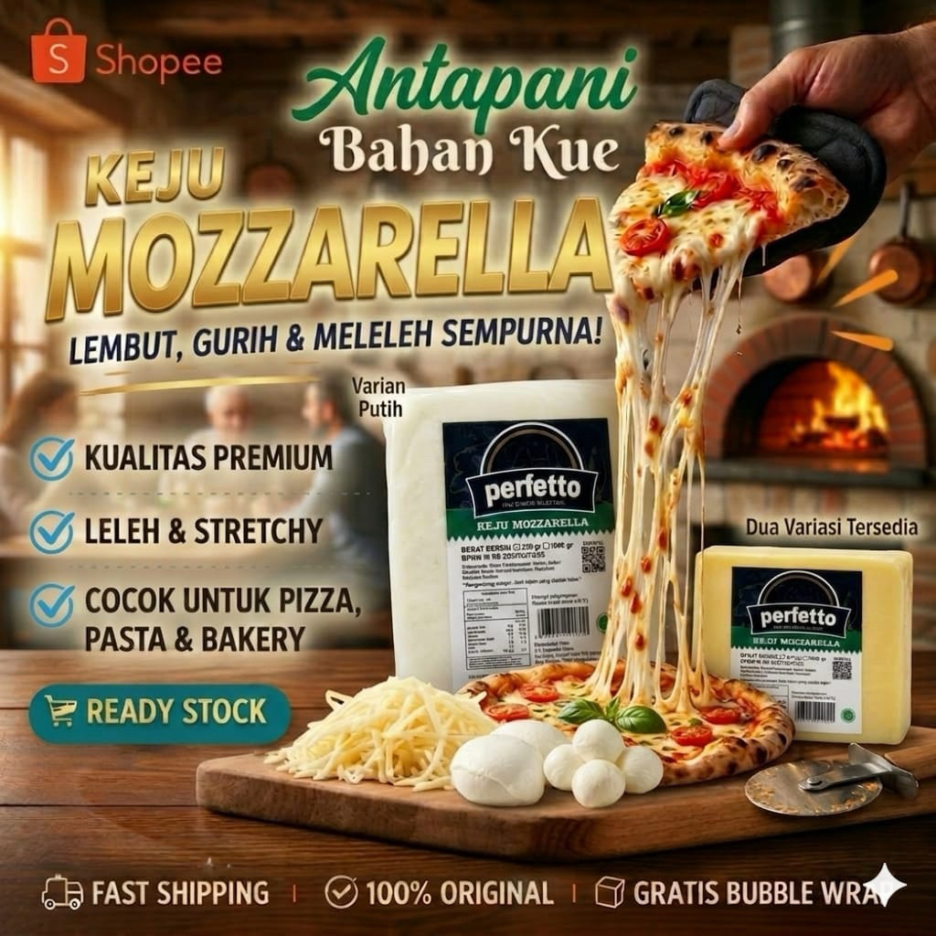 Keju Mozzarella Perfetto 250gram