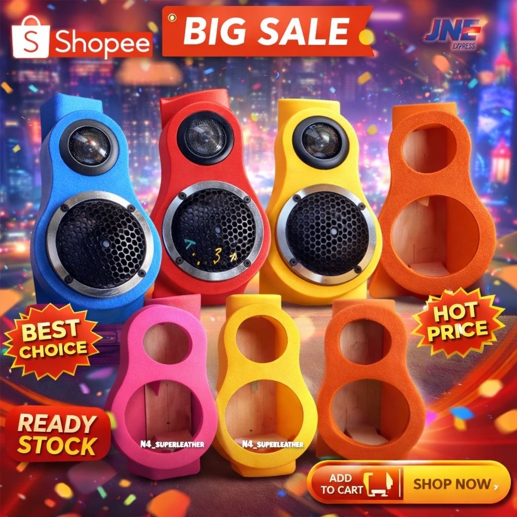 Dudukan Speaker Pilar 3 way (sepasang kanan kiri)