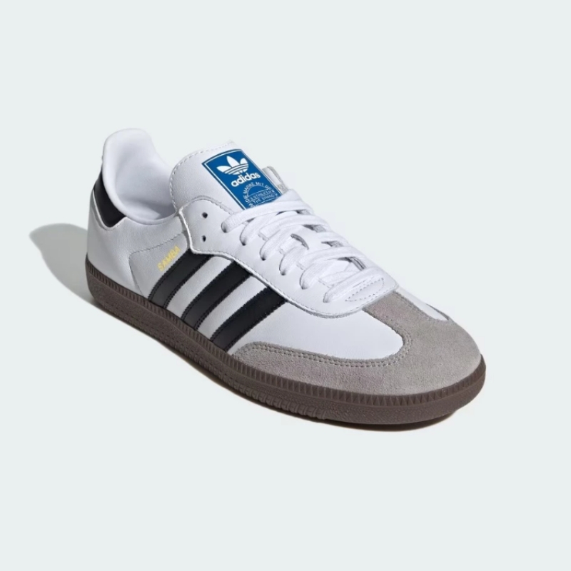 Adidas Originals Samba OG Sepatu Casual Retro Low Top Unisex Hitam Putih Abu Classic Nyaman