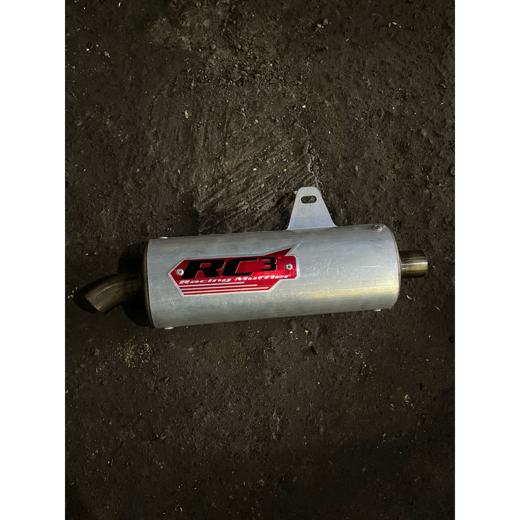 Silencer knalpot slip on 2Tak Universal OVAL RC3 Aluminium