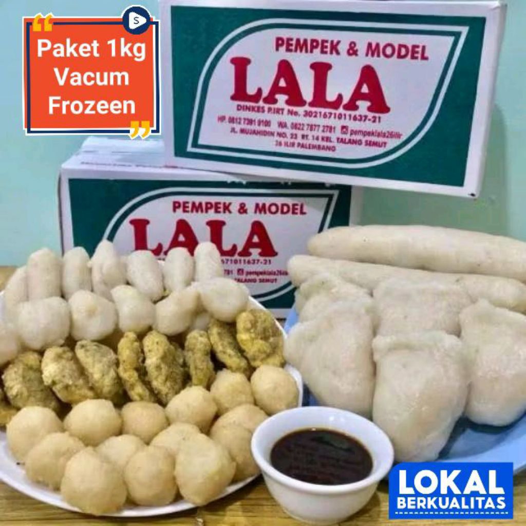 Pempek Lala Palembang Asli (40 PCS, Vacuum  & Frozen)
