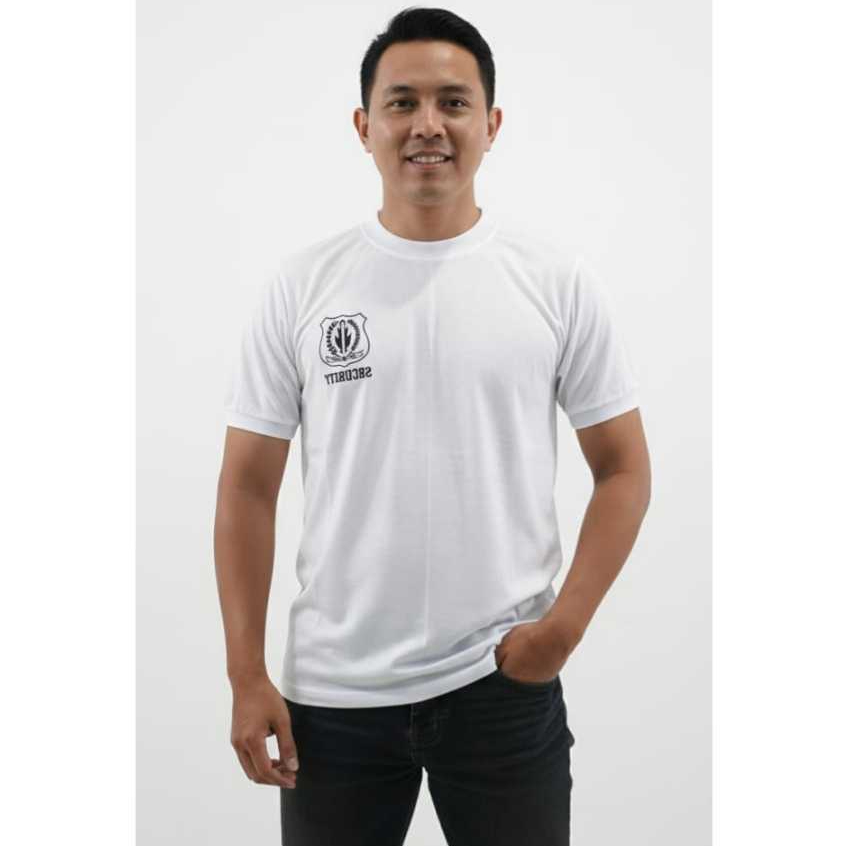 Kaos Satpam Putih / Kaos Dalam Satpam Putih Katun Nyaman