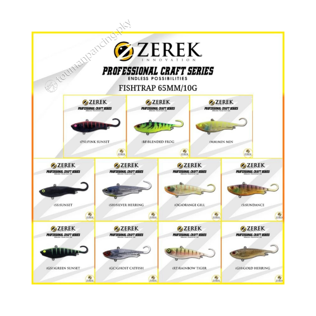 Touman Pancing - Zerek Fishtrap 65mm 10g Umpan Pancing Soft Vibe Lure Softbait Killer High Quality