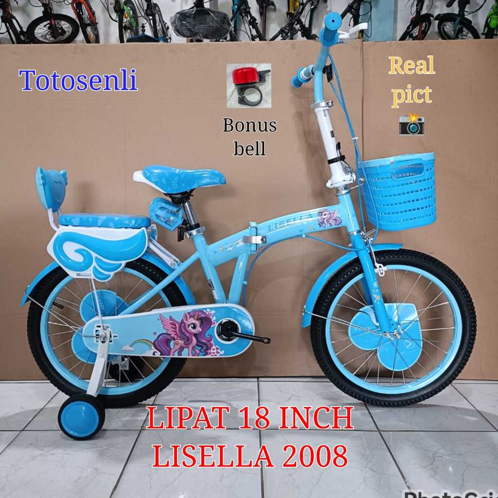 terbaru sepeda lipat 18 inch lisella 2008 sepeda lipat anak perempuan