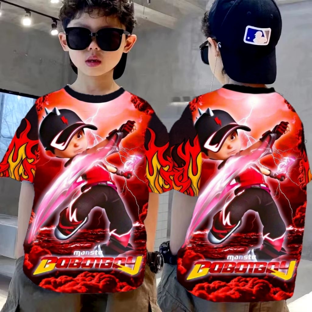 30 RB KAOS BOBOIBOY 3D KAOS ANAK LAKI-LAKI PEREMPUAN BAJU BOBOIBOY KAOS ANAK BOBOIBOY
