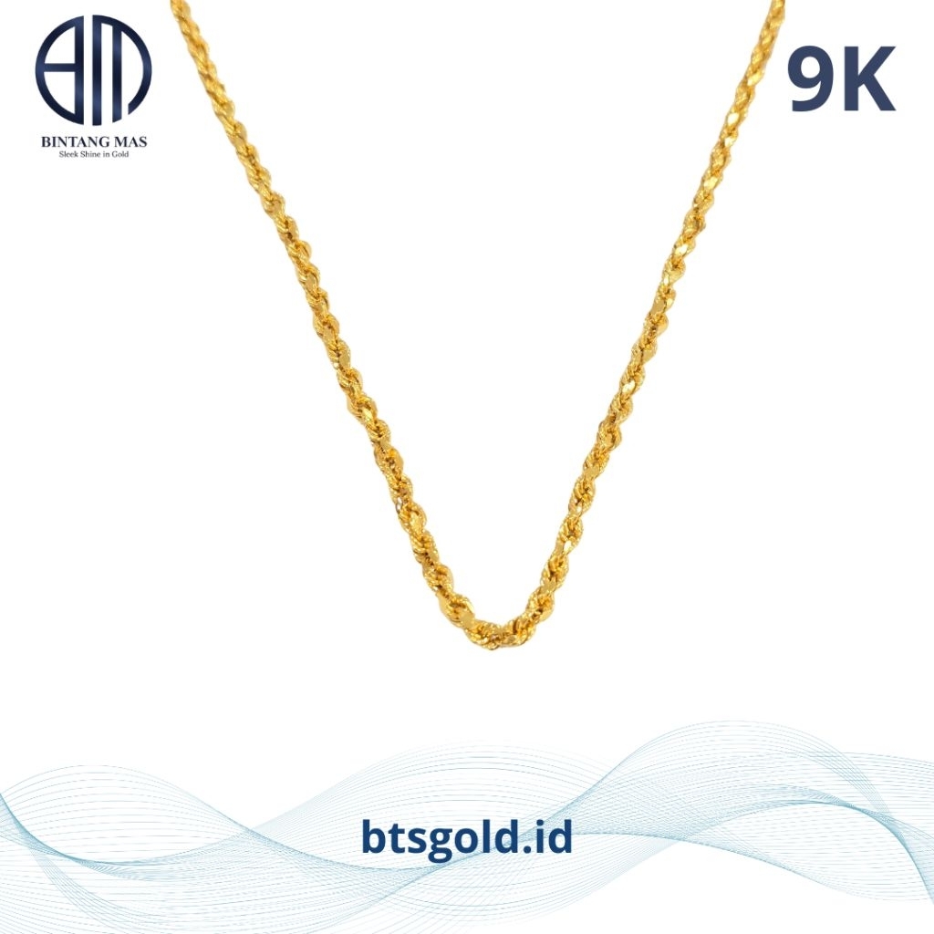 Kalung Emas Model Korea Semi Panjang | 9K