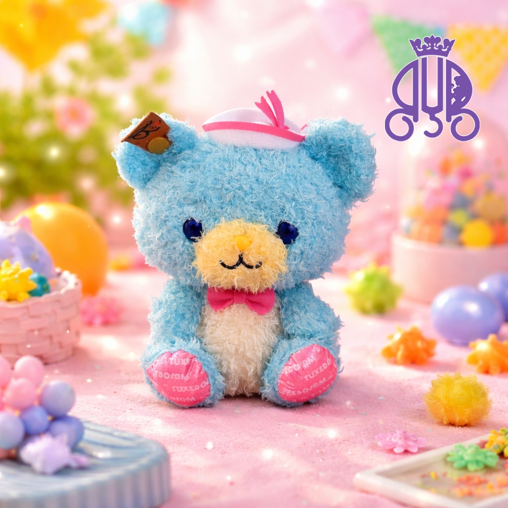 Boneka karakter beruang Bon Voyage Tuxedo Sam