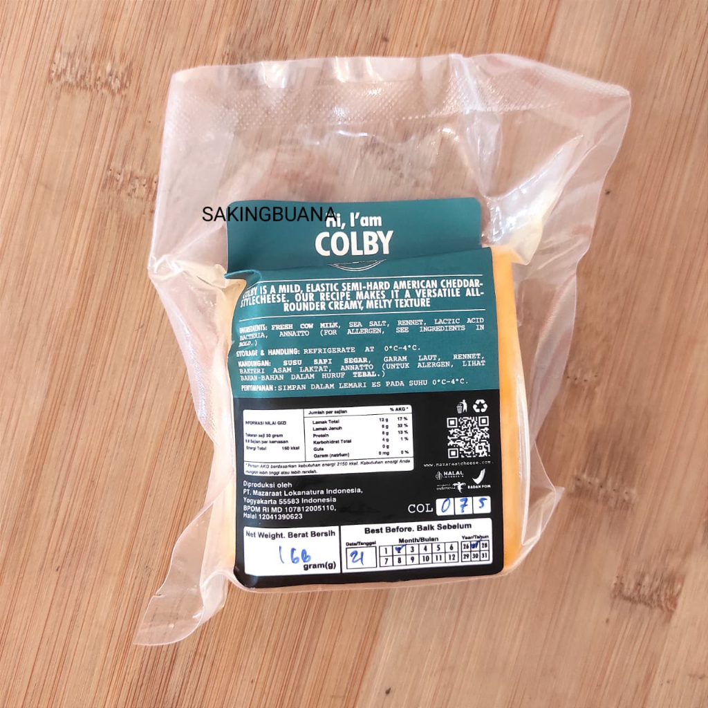 Colby Cheese - Keju Mazaraat