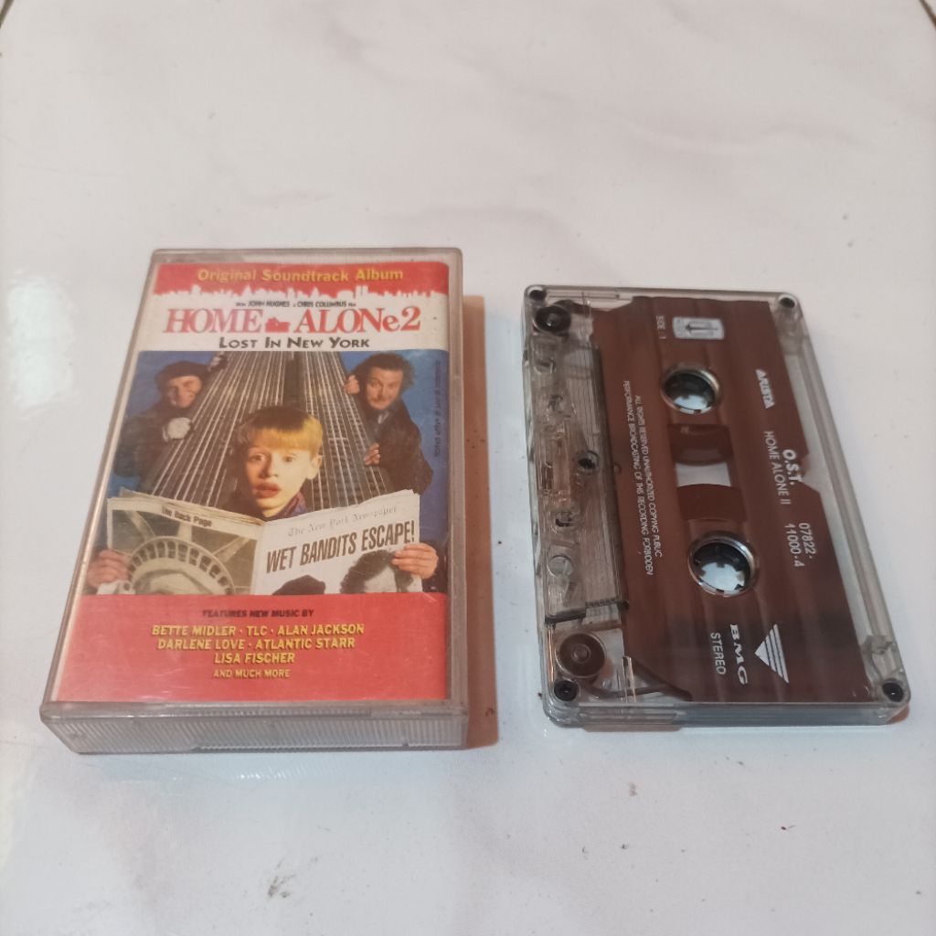 Original Rare Langka Kaset Pita Tape Musik Ost Film Home Alone 2 Movie