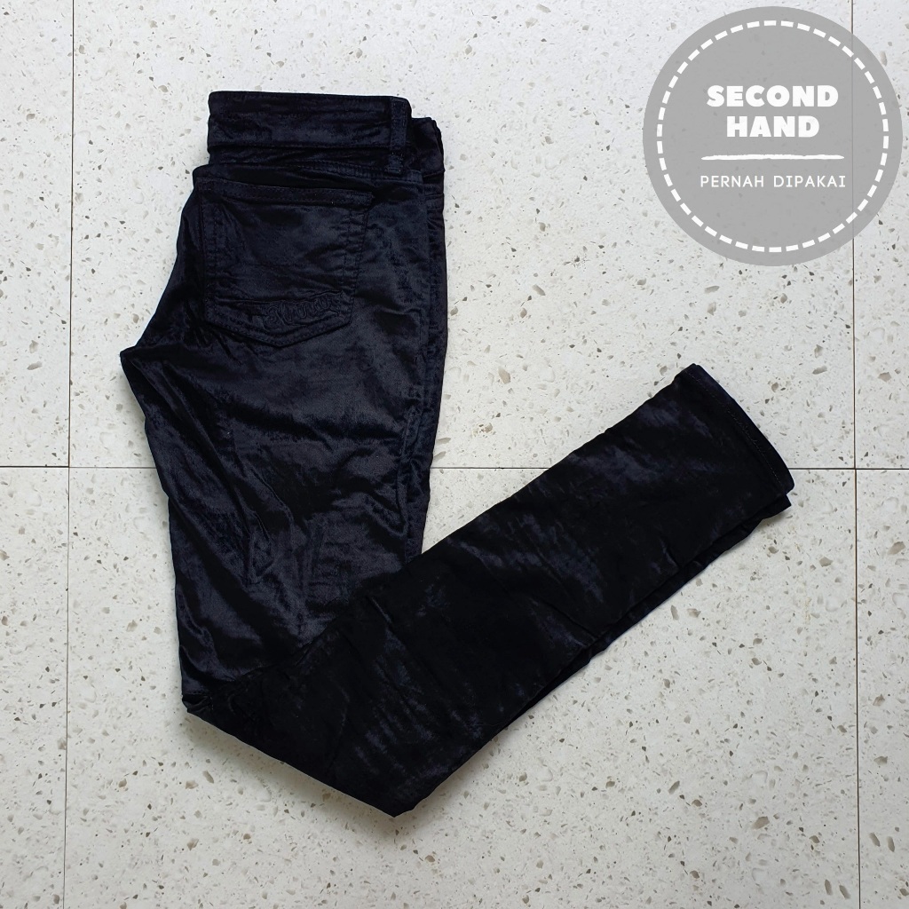 Celana Jeans Panjang Rayon Wanita Murua / Size 28 29 - Lingkar 75 cm / Second Hand