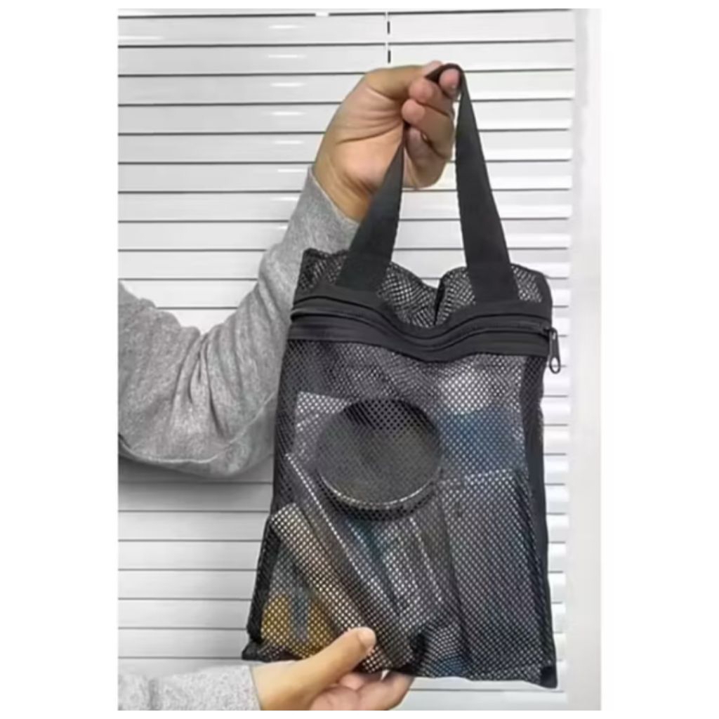 NEW TAS JARING TEMPAT BEDAK BAYI / KOSMETIK MUTIFUNGSI - TOTE BAG MINI TEMPAT PENYIMPANAN TRAVEL