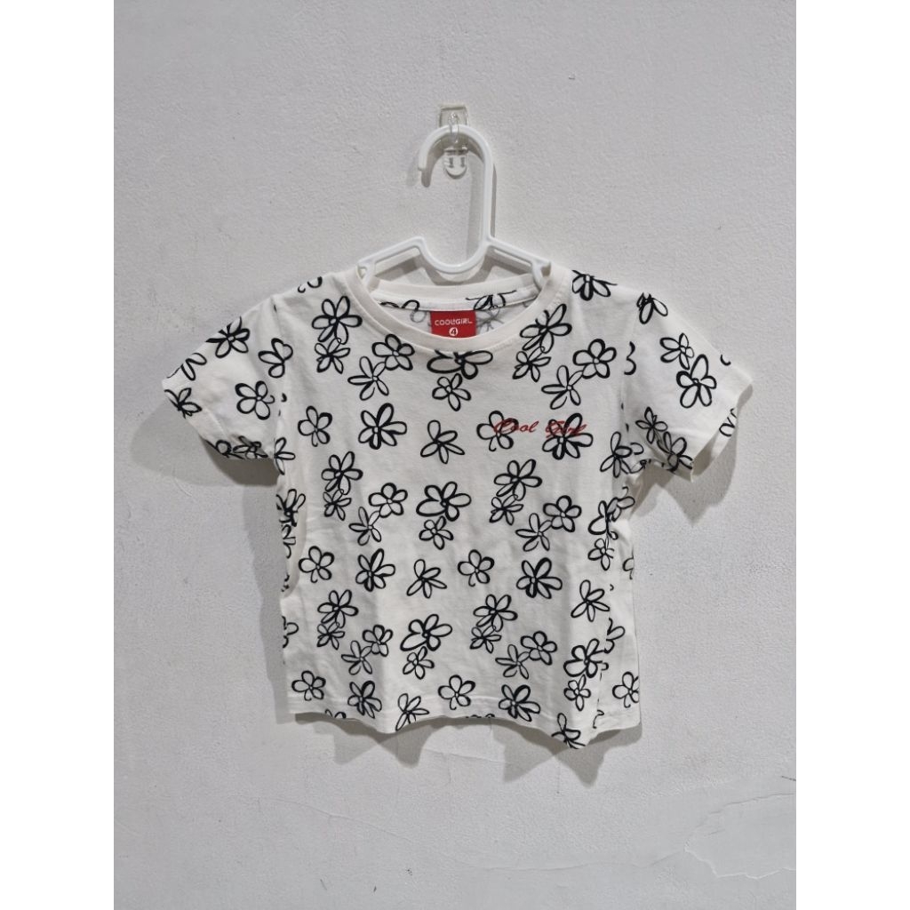 [PRELOVED] Kaos anak perempuan cool girl putih