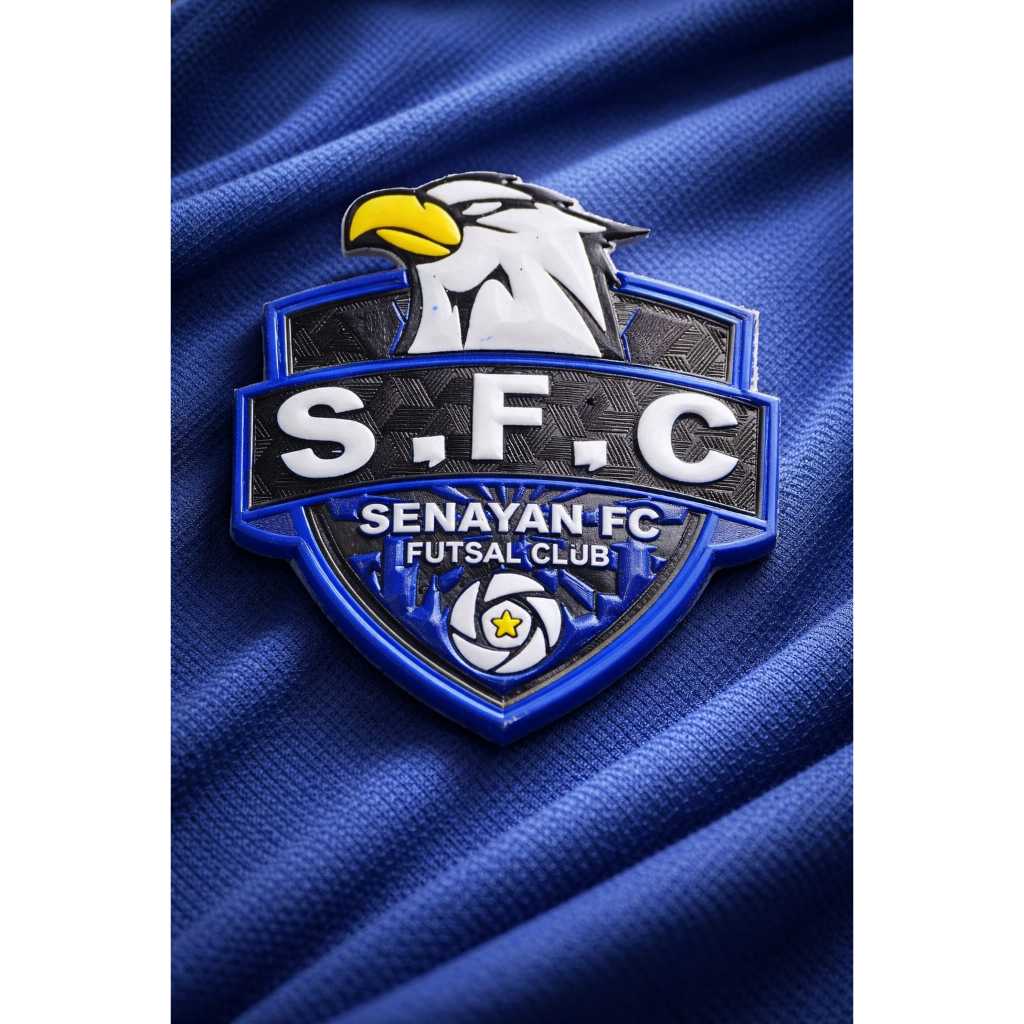 Patch Jersey Custom Rubber TPU 3D Hotmelt Velcro Ukuran Standar Desain Bebas