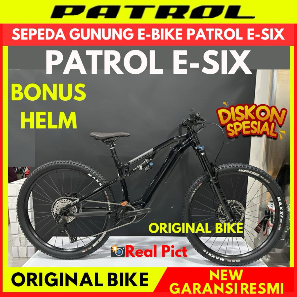 Sepeda Gunung MTB 29 E-Bike Patrol E-Six Terbaru Garansi Resmi