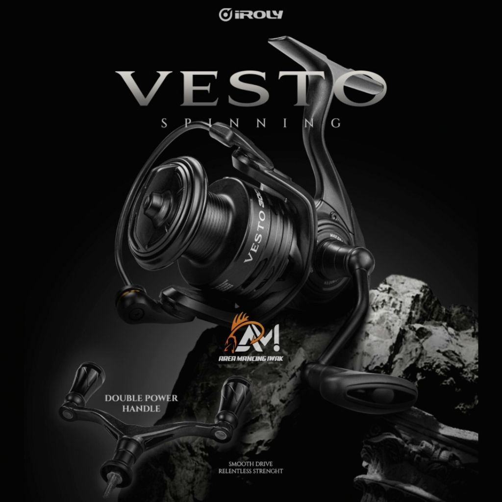 Reel IROLY VESTO 1000 2000 3000 4000 6000 & HG TWIN HANDLE (FREE HANDLE DLL) - Power Handle