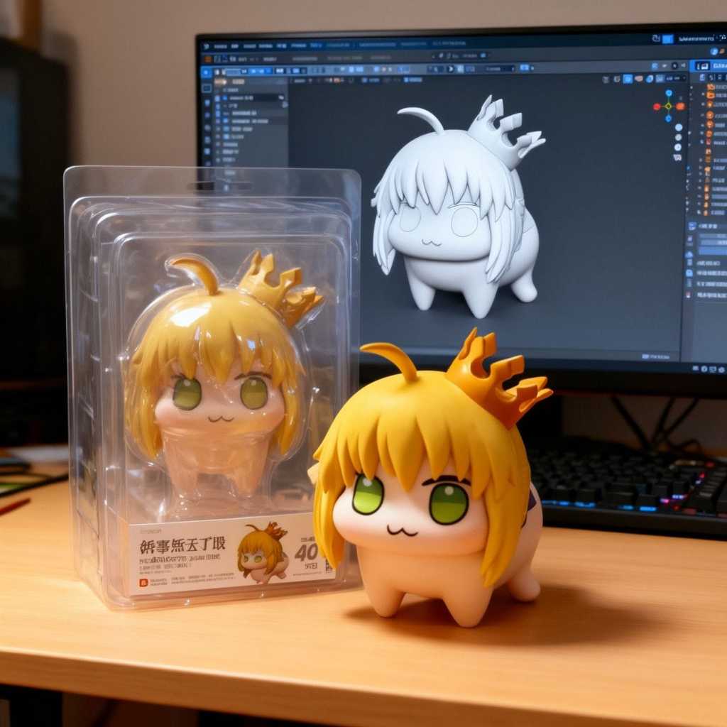 DORO BONEKA ROXY/ARTORIA/MIKU/REM CHIBI FIGURE NO BOX
