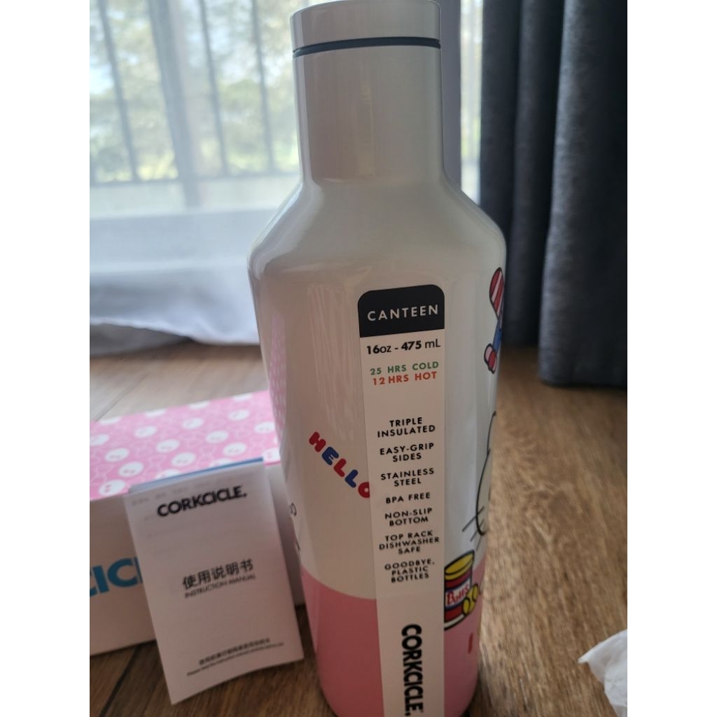 Botol minum corkcicle hello kitty