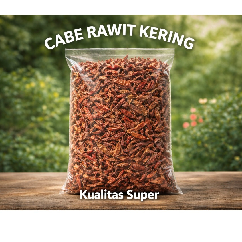CABE RAWIT KERING MERAH EKSTRA PEDAS/Rawit Lokal Pedas