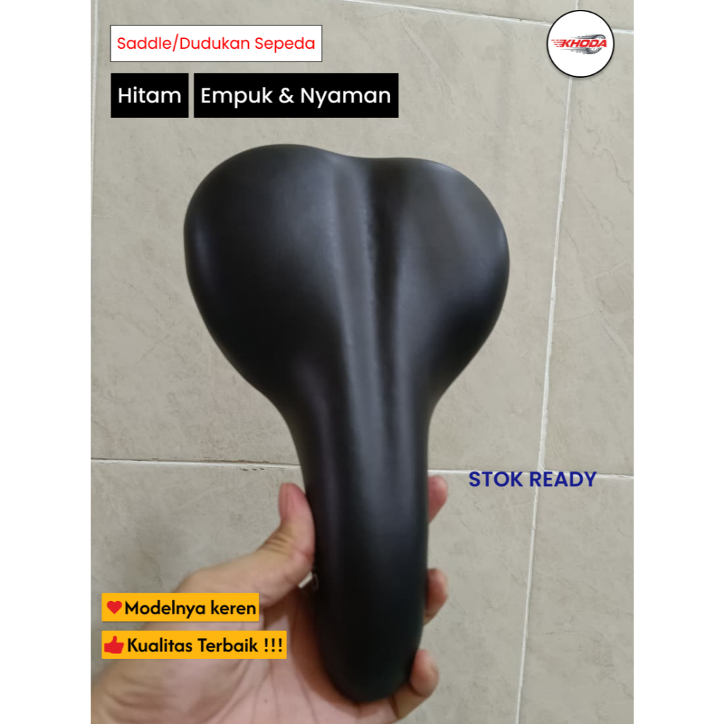 Sadel Sepeda Model Per Hitam - Jok Empuk untuk Sepeda Mini, BMX, MTB, Lipat & Onthel