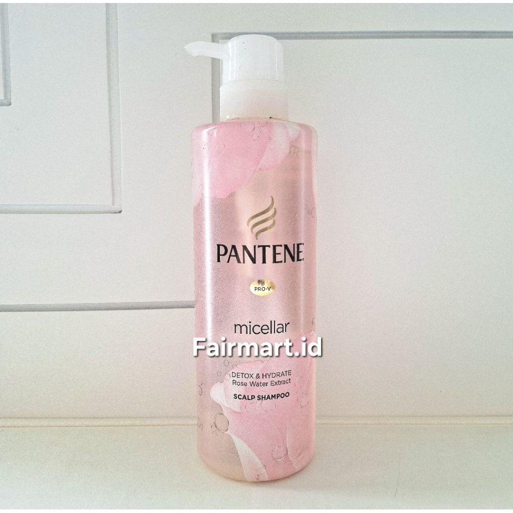 PANTENE Micellar Shampoo Detox Hydrate 530ML Scalp Shampoo Rose Water Extract