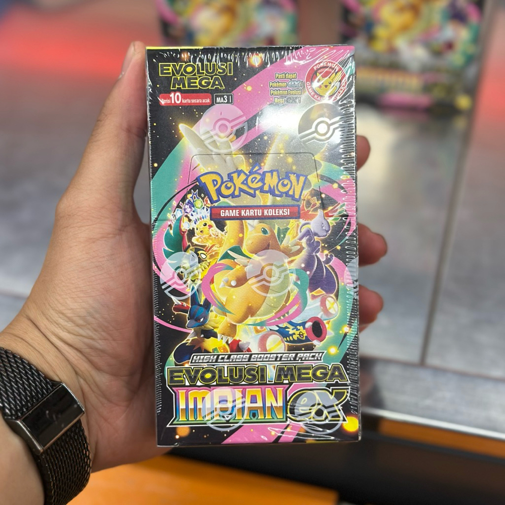 (Ori) Pokemon BOX Card EVOLUSI MEGA IMPIAN EX / Pokemon Booster BOX / Kartu Pokemon Original Indones
